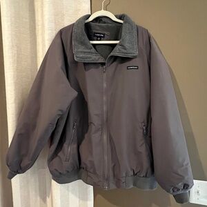 Lands' End Men's Gray Classic Squall Jacket, Waterproof, Windproof, Size XL